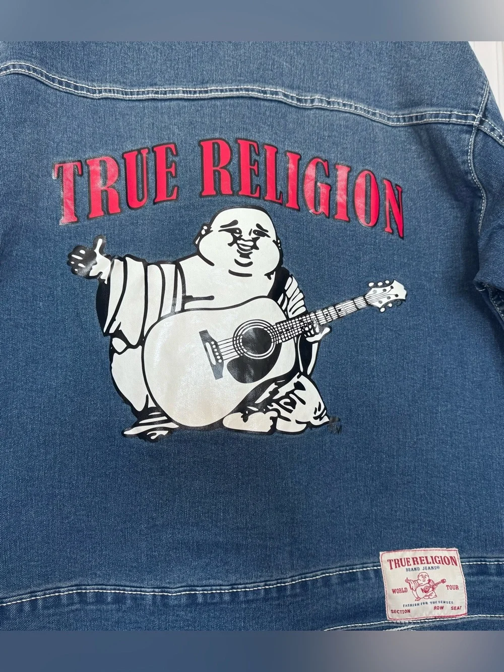 True Religion Oversized Denim Trucker Jacket